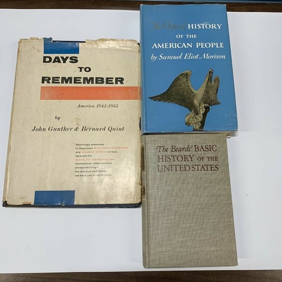 U. S. History. Beards History. Oxfords History. Days To Remember. Lot Of 3 - Picture 2 of 5